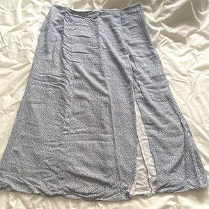 Abercrombie Side Slit Midi Skirt